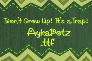AykaPotz: The Whimsical Display Font for Handmade Creators