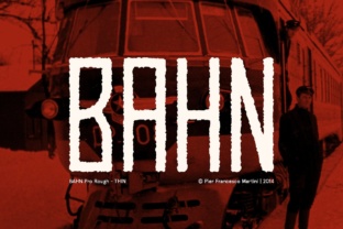 Bahn Thin: A Rugged Display Typeface for Bold Editorial Design