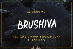 Brushiva: The Textured Dry Brushed Font for Handmade Brands