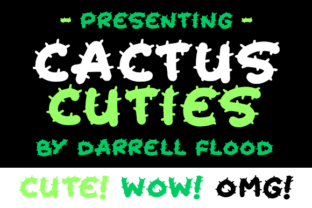 Cactus Cuties: A Felt Marker Typeface for Desert-Themed Editorial Design