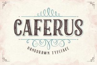 Caferus: A Retro Display Font for Handmade Branding