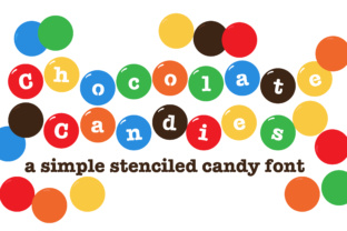 Chocolate Candies: A Sweet Display Font for Handmade Creations