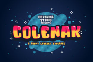 Colenak: The Fun Layered Typeface for Playful Branding