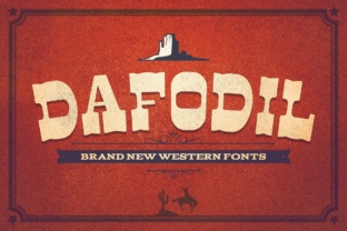Dafodil: The Ultimate Western Display Font for Bold Designs