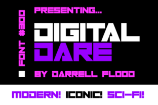 Digital Dare Typeface Review for Bold Branding