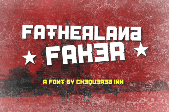 Fatherland Faker: A Bold Display Typeface for Modern Web Design