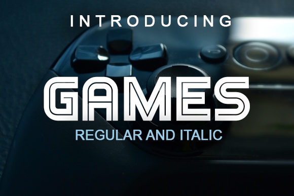 Games Typeface: A Multi-Lined Display Font for Bold Branding