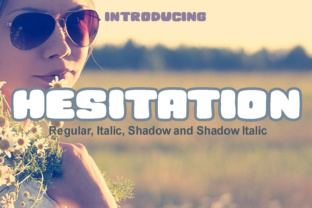 Hesitation: The Bubbly Display Font for Modern Web Design