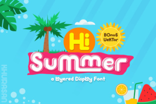 Hi Summer: A Stylish Display Font for Your Brand Identity