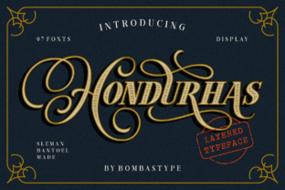Hondurhas: The Premium Retro Font for Luxurious Branding