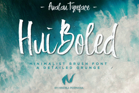 Hui Boled: A Rough Brush Stroke Font for Modern Branding