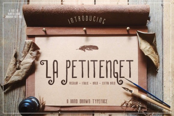 La Petitenget: A Beautiful Display Font for Editorial Design