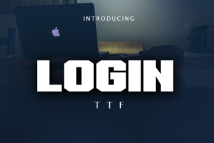 Login: A Bold Techno Typeface for Modern Editorial Design