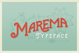 Marema: A Vintage Display Font for Editorial Design