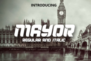 Mayor: The Stencil Display Font for Handmade Creators