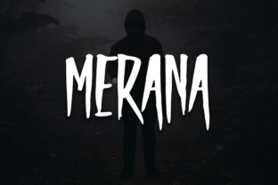 Merana: A Grungy Display Font for Gothic Editorial Design