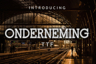 Onderneming: The Athletic Display Font for Bold Campaigns