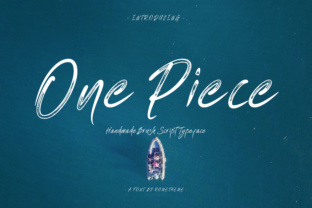 One Piece: The Brush Stroke Font for Summer Editorial Design