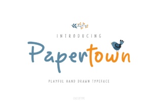 Papertown: A Handwritten Display Font for Editorial Design