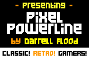 Pixel Powerline Typeface Review for Gaming and Sci-Fi Branding