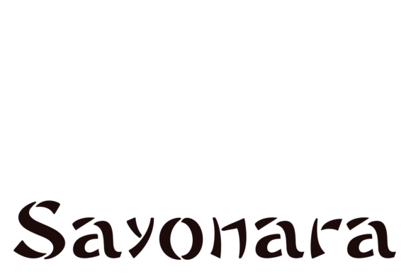 Sayonara Family: A Thematic Display Font for Creative Branding