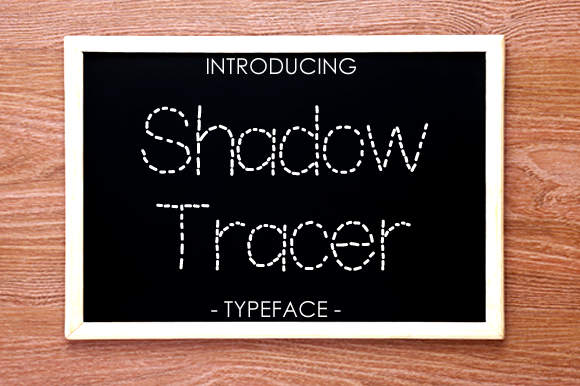 Shadow Tracer: The Dashed Display Font for Creative Makers