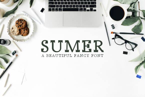 Sumer: The Artistic Display Font for Handmade Branding