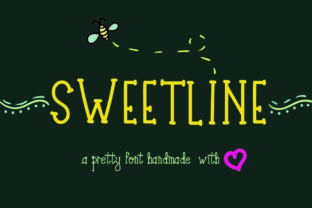 Sweetline: The Handmade Display Font for Creative Projects