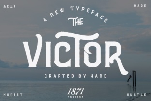 The Victor Typeface: Hand-Crafted Display Fonts for Vintage Branding