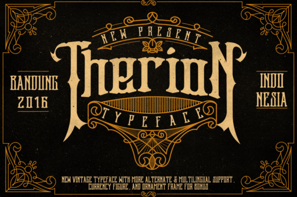 Therion: A Stunning Display Typeface for Modern Web Design