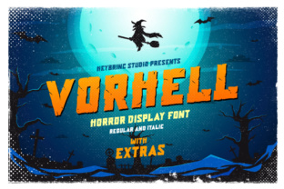 Vorhell Vintage Horror Font for Handmade Product Labels