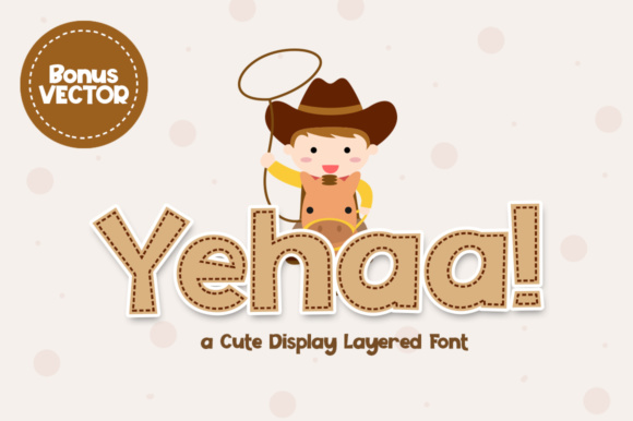 Yehaa: A Bouncy Display Font for Charming Editorial Projects